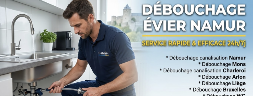 Débouchage évier Namur et environs